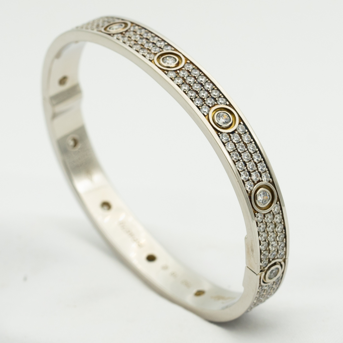 [Lunabriance]LOVE BRACELET 6.1MM DIAMOND-PAVED 10 BIG DIAMONDS