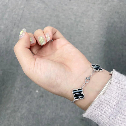 [Luna Brilliance]CLOVER 5 MOTIF PULSAR STONE BRACELET COLLECTION