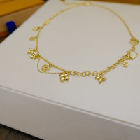 [Luna Brilliance]BLOOMING SUPPLE NECKLACE BRASS
