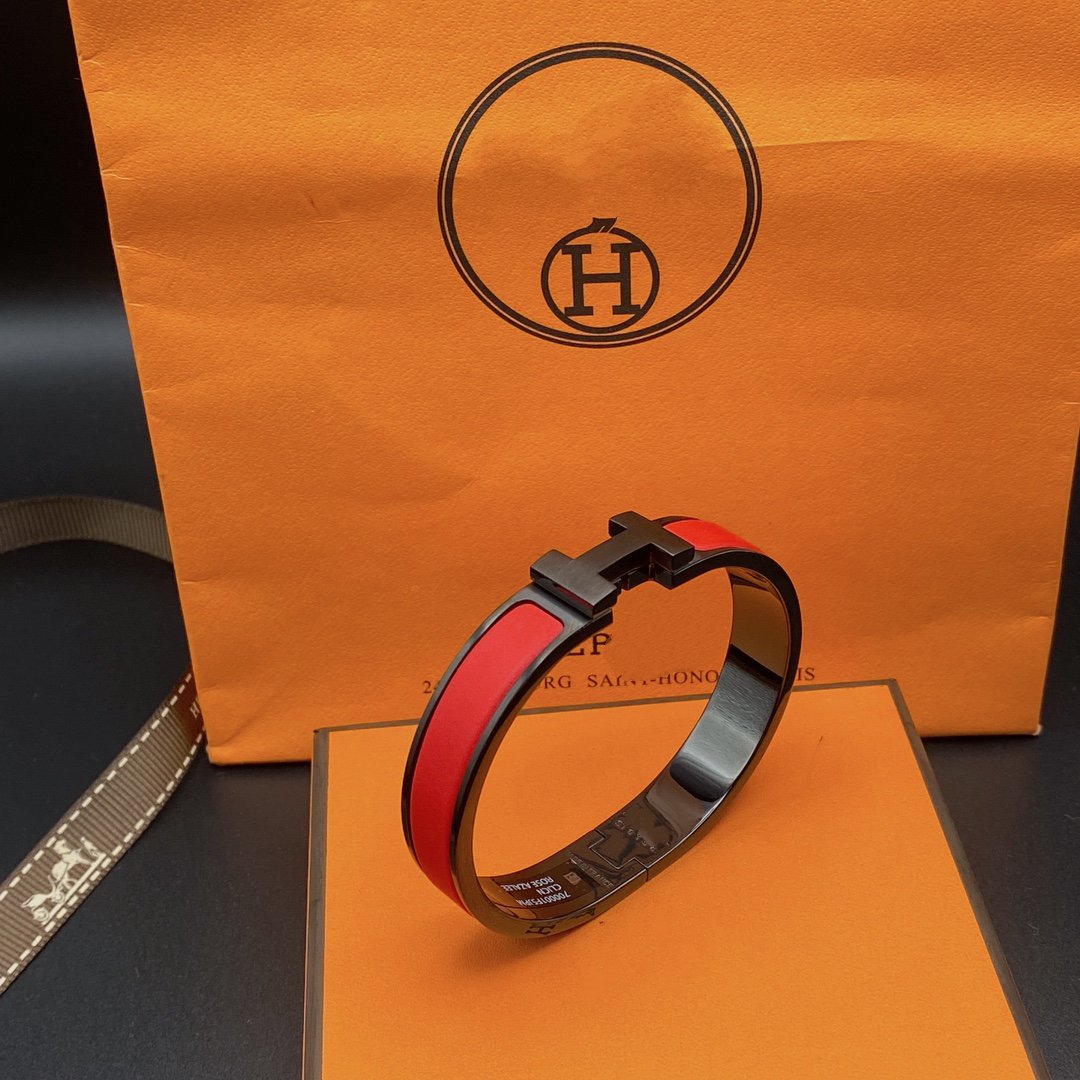 [Lunabriance]CLIC HM SO BLACK RED BRACELET