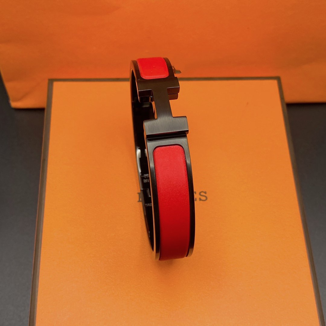 [Lunabriance]CLIC HM SO BLACK RED BRACELET