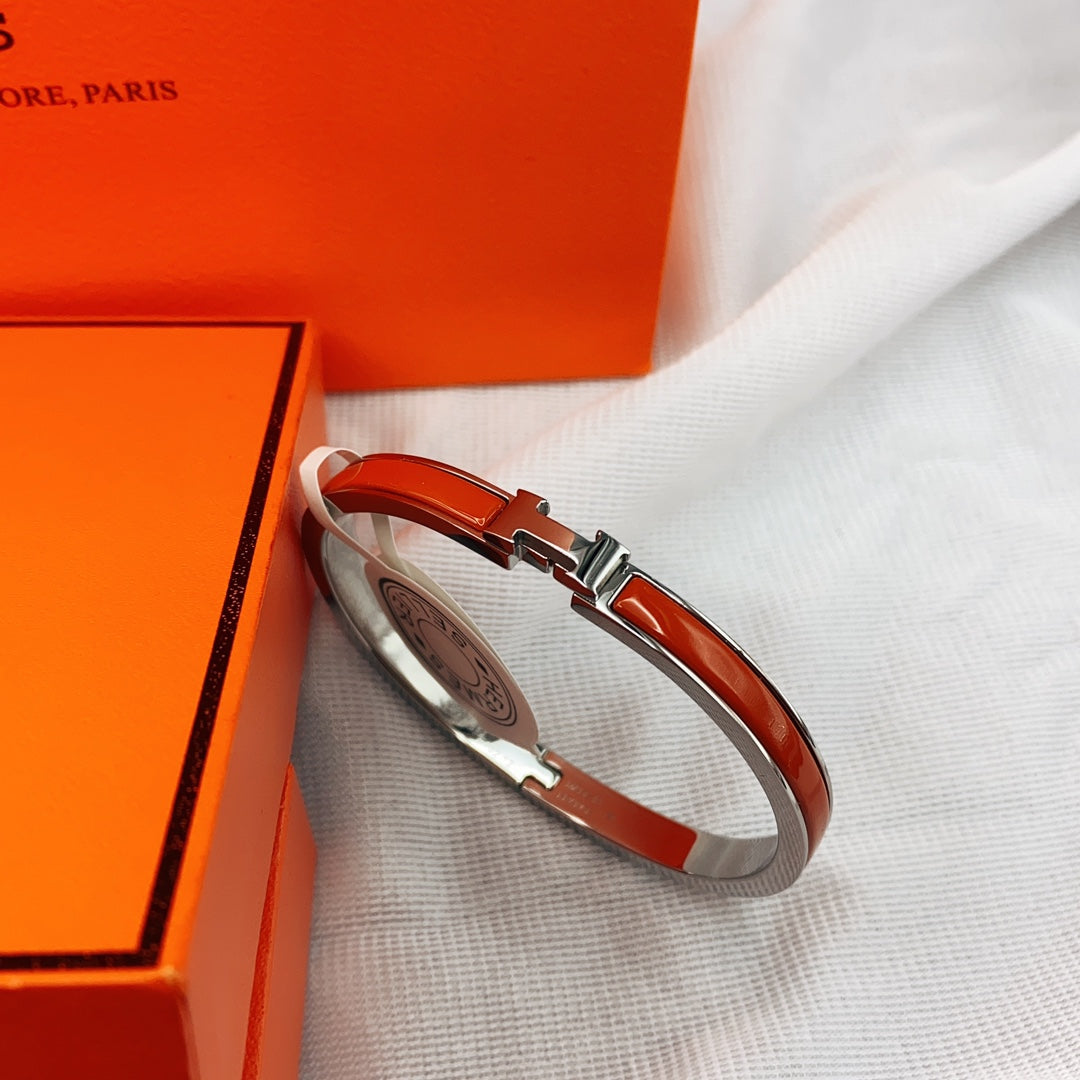 [Lunabriance]CLASSIC HM CLIC RED 8MM ENAMEL BRACELET