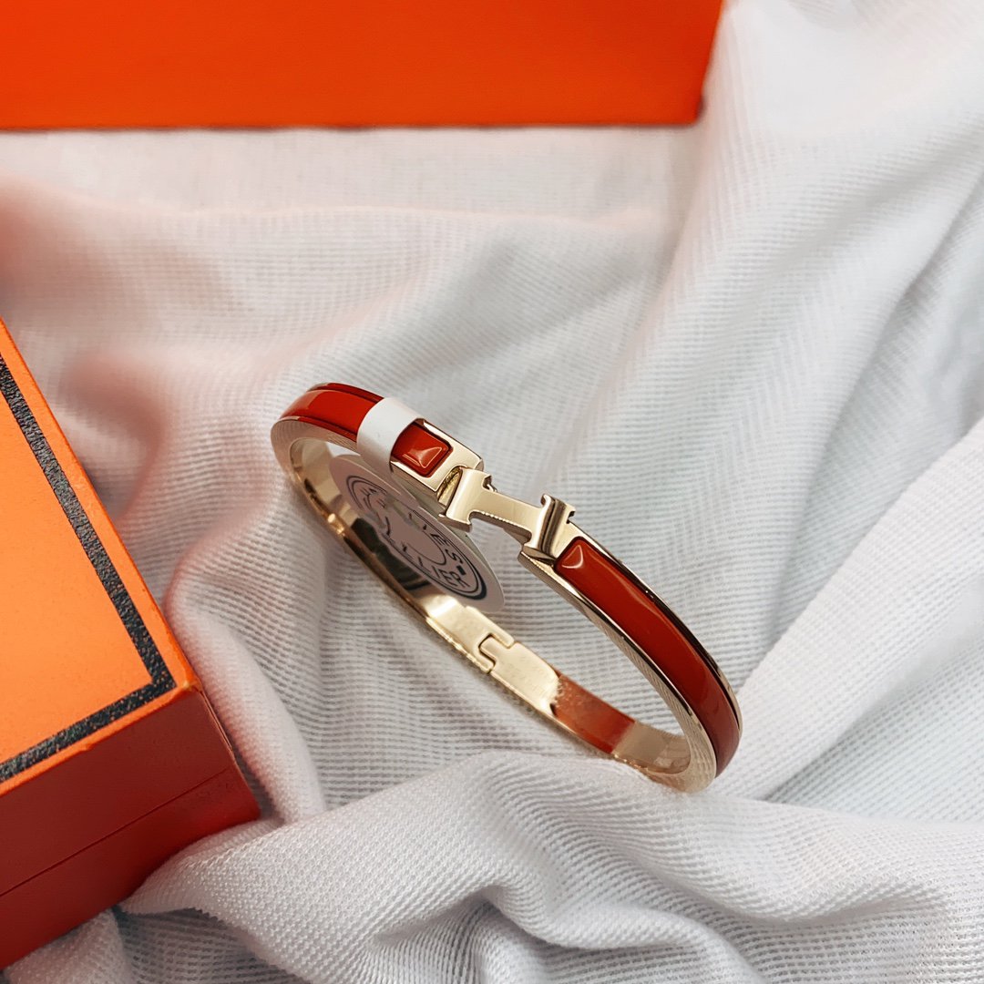 [Lunabriance]CLASSIC HM CLIC RED 8MM ENAMEL BRACELET