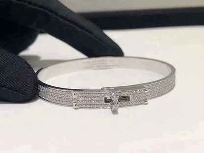 [Lunabriance]HM KELLY BRACELET IN SILVER AND FULL PAVE DIAMOND