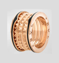 [Luna Brilliance]ZERO 1 ROCK BLACK CERAMIC PINK GOLD LARGE MODEL