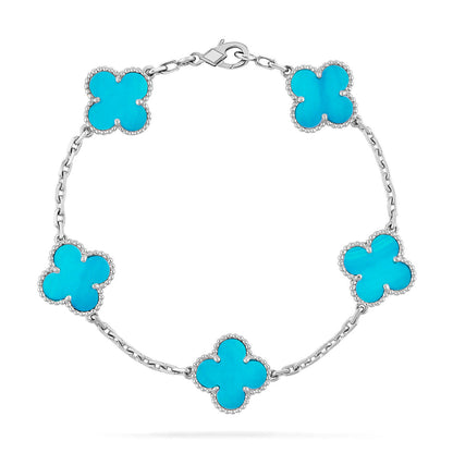 [Luna Brilliance]CLOVER SILVER BRACELET COLLECTION,5 MOTIFS