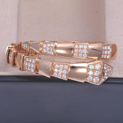 [Lunabriance]SERPENTI WIDE BRACELET PINK GOLD DIAMOND