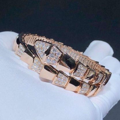 [Lunabriance]SERPENTI WIDE BRACELET PINK GOLD DIAMOND