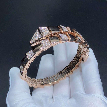 [Lunabriance]SERPENTI WIDE BRACELET PINK GOLD DIAMOND