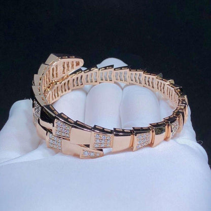 [Lunabriance]SERPENTI WIDE BRACELET PINK GOLD DIAMOND