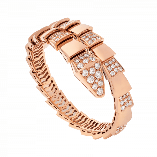 [Lunabriance]SERPENTI WIDE BRACELET PINK GOLD DIAMOND