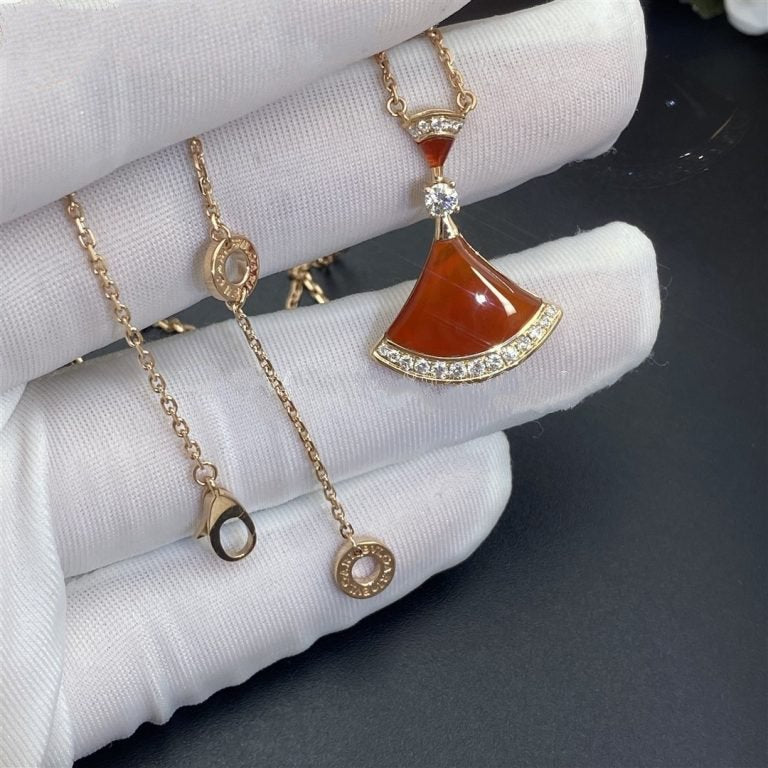 [Lunabriance]DREAM NECKLACE CARNELIAN DIAMOND