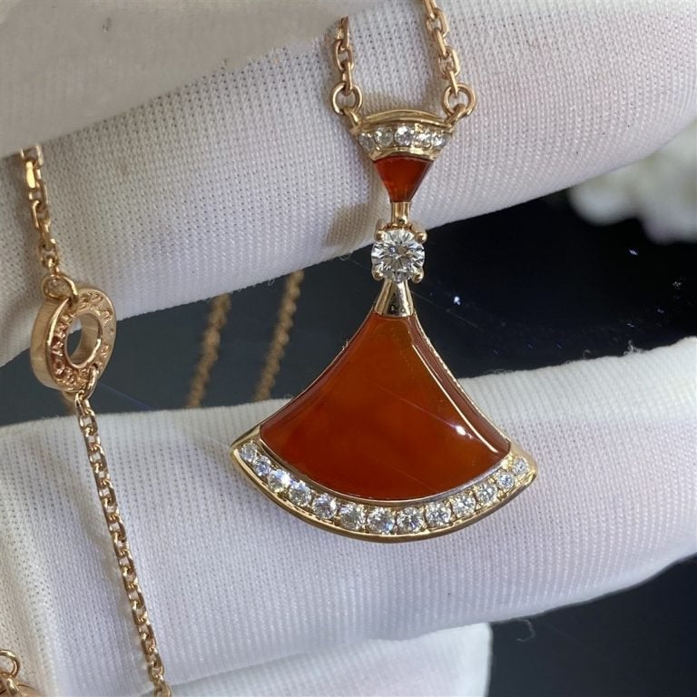 [Lunabriance]DREAM NECKLACE CARNELIAN DIAMOND