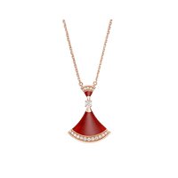[Luna Brilliance]DREAM NECKLACE CARNELIAN DIAMOND