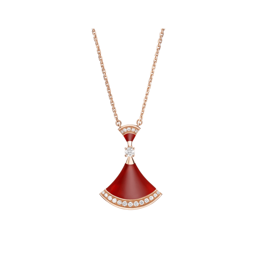 [Lunabriance]DREAM NECKLACE CARNELIAN DIAMOND