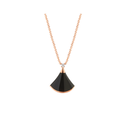 [Luna Brilliance]DREAM NECKLACE ONYX 1 DIAMOND