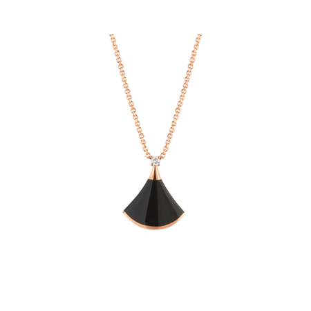 [Luna Brilliance]DREAM NECKLACE ONYX 1 DIAMOND