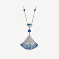 [Luna Brilliance]DREAM NECKLACE AGATE SILVER DIAMOND