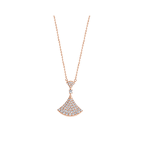 [Luna Brilliance]DREAM NECKLACE PINK GOLD FULL DIAMOND