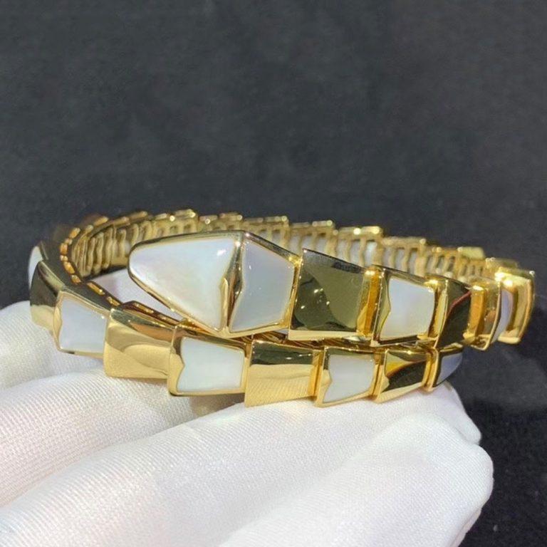 [Luna Brilliance]SERPENTI BRACELET MOP GOLD