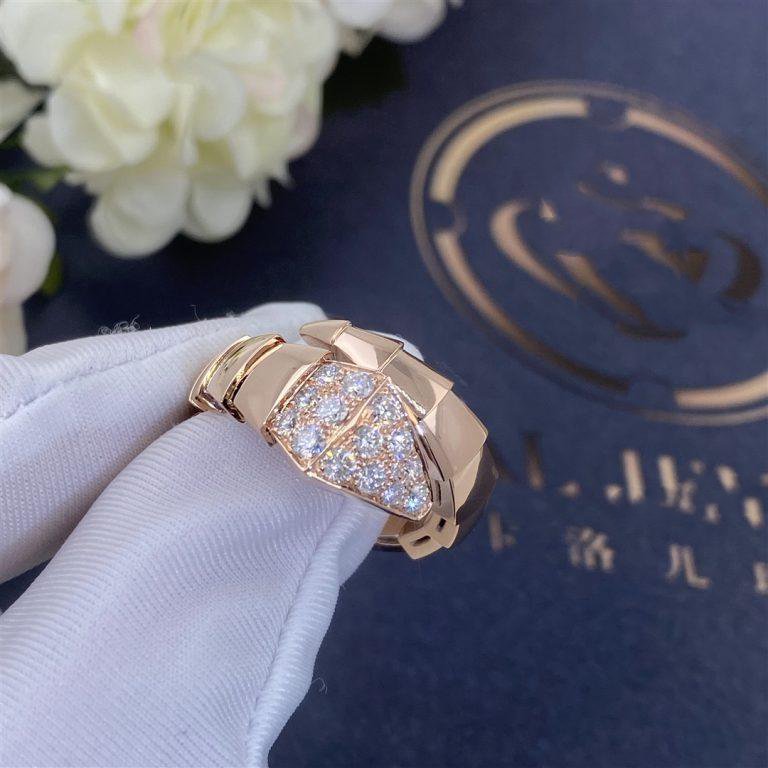 [Luna Brilliance]SERPENTI RING PINK GOLD DIAMOND