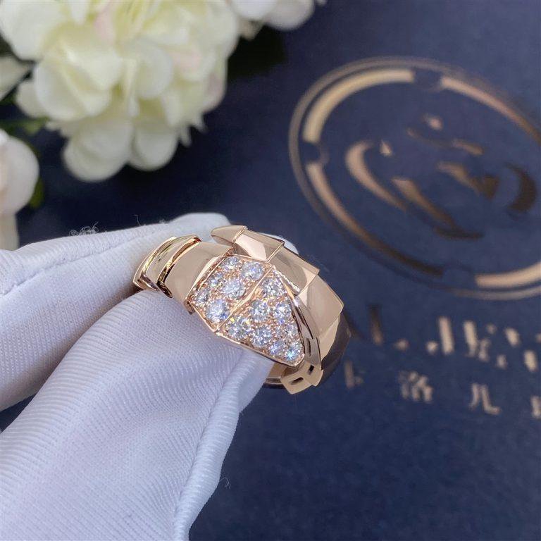 [Lunabriance]SERPENTI RING PINK GOLD DIAMOND