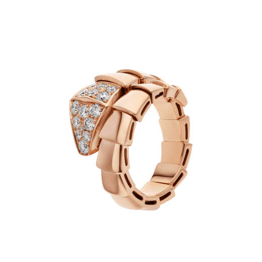 [Lunabriance]SERPENTI RING PINK GOLD DIAMOND