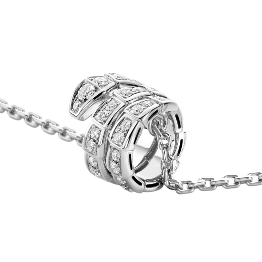 [Lunabriance]SERPENTI  NECKLACE DOUBLE RING DIAMOND