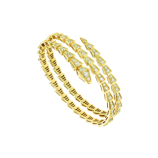 [Lunabriance]SERPENTI BRACELET GOLD DIAMOND DOUBLE ROW