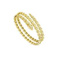 [Luna Brilliance]SERPENTI BRACELET GOLD DIAMOND DOUBLE ROW