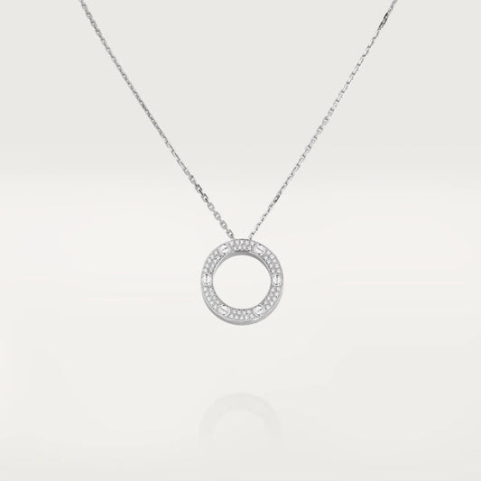 [Lunabriance]LOVE NECKLACE ADJUSTABLE SILVER