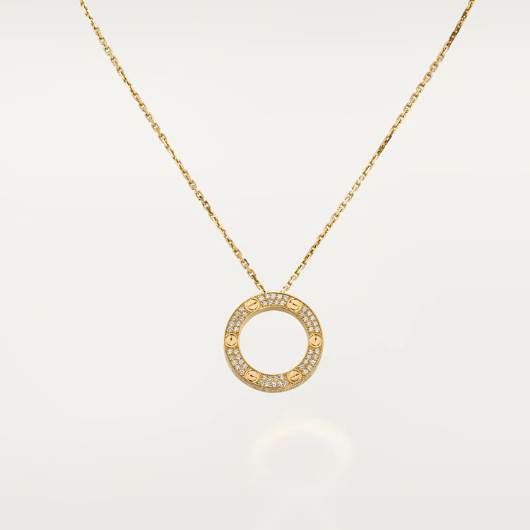 [Lunabriance]LOVE NECKLACE ADJUSTABLE ROSE GOLD