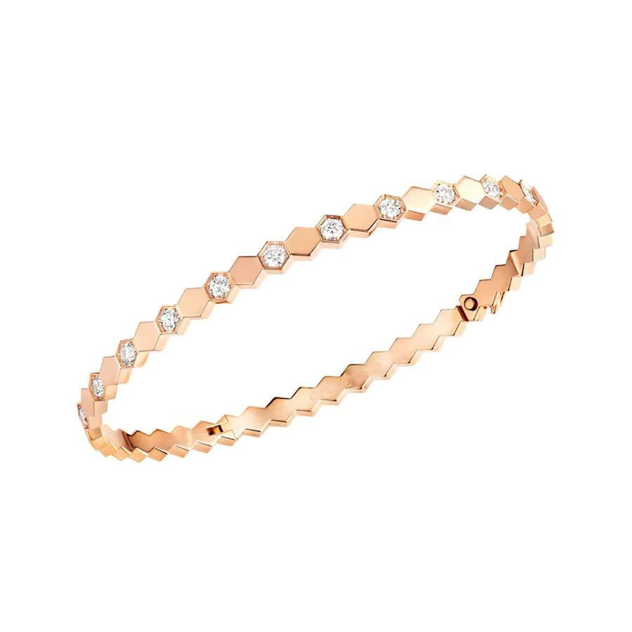 [Luna Brilliance]BEE LOVE PINK GOLD DIAMOND BRACELET