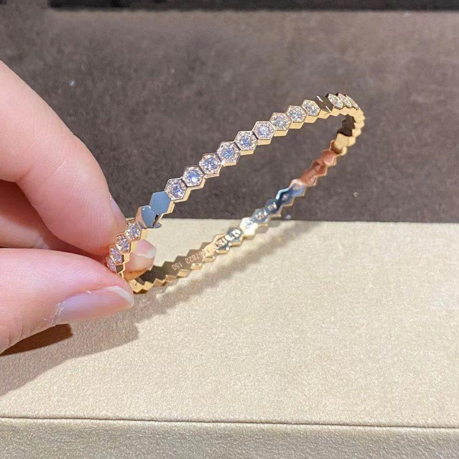 [Lunabriance]BEE LOVE GOLD BRACELET FULL DIAMOND