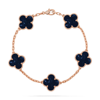 [Luna Brilliance]CLOVER ROSE GOLD BRACELET COLLECTION,5 MOTIFS