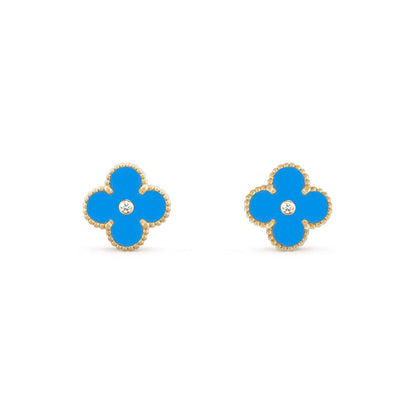 [Luna Brilliance]CLOVER  15MM DIAMOND EARRINGS COLLECTION