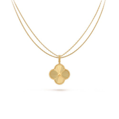 [Lunabriance]CLOVER 25MM PEDANT NECKLACE GOLD