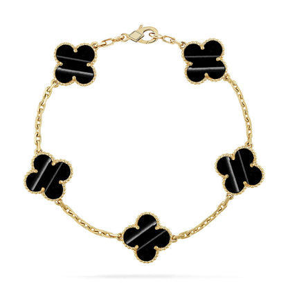 [Luna Brilliance]THICK GOLD-PLATED CUSTOM SIZE EDITION GOLD BRACELET COLLECTION,5 MOTIFS