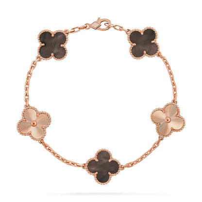 [Luna Brilliance]CLOVER LASER ROSE GOLD BRACELET COLLECTION,5 MOTIFS