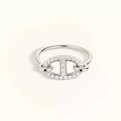 [Lunabriance]RONDE SMALL SILVER DIAMOND RING