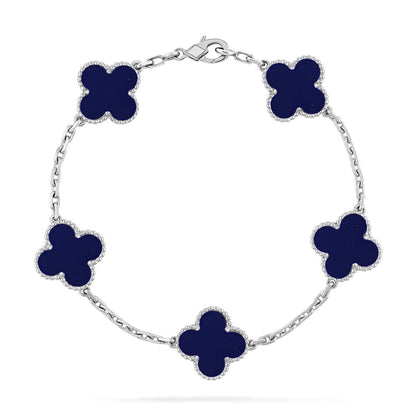 [Luna Brilliance]CLOVER SILVER BRACELET COLLECTION,5 MOTIFS