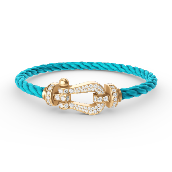 [Lunabriance]FORCE LARGE HORSESHOE FULL DIAMOND BRACELET GOLD