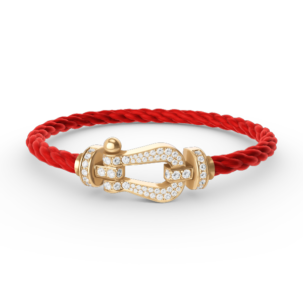 [Lunabriance]FORCE LARGE HORSESHOE FULL DIAMOND BRACELET GOLD