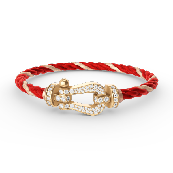 [Lunabriance]FORCE LARGE HORSESHOE FULL DIAMOND BRACELET GOLD