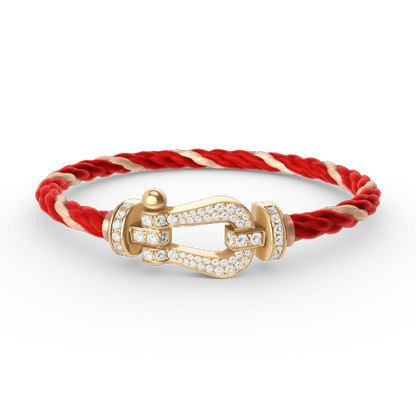 [Lunabriance]FORCE LARGE HORSESHOE FULL DIAMOND BRACELET GOLD