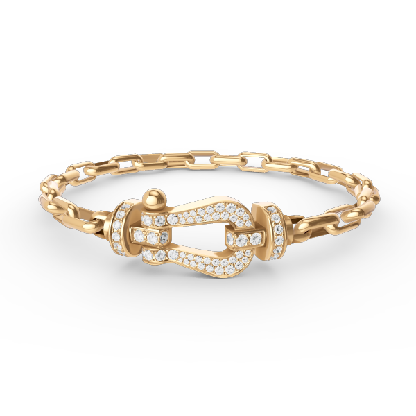 [Lunabriance]FORCE LARGE HORSESHOE CLASP  METAL BRACELET