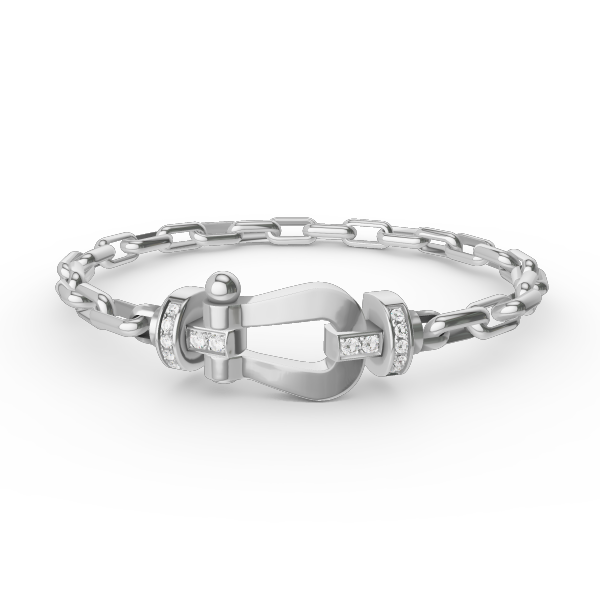 [Lunabriance]FORCE LARGE HORSESHOE CLASP  METAL BRACELET