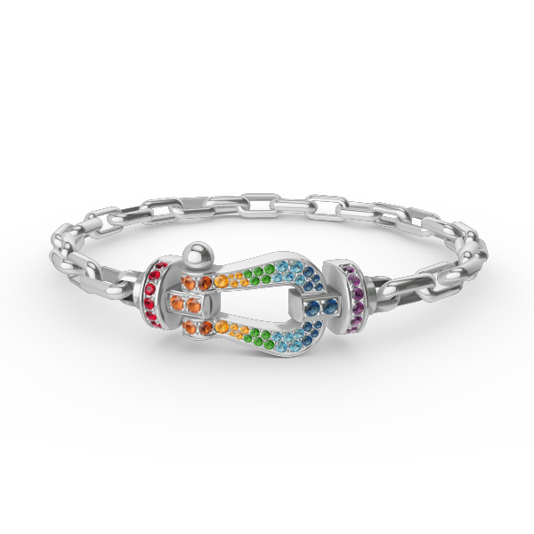 [Lunabriance]FORCE LARGE HORSESHOE CLASP  METAL BRACELET