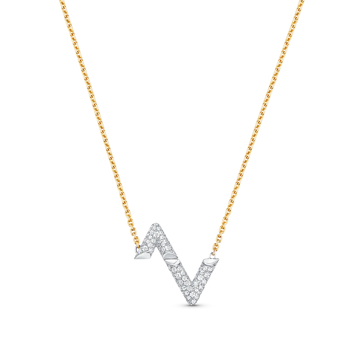 [Lunabriance]VOLT SILVER DIAMOND PEDANT NECKLACE