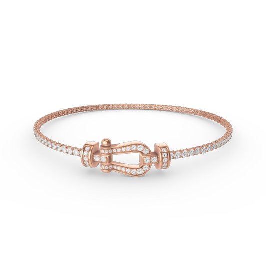 [Lunabriance]FORCE  HORSESHOE  DIAMOND TENNIS BRACELET